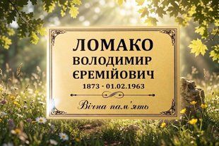 Табличка на могилу 15х21 см. 3021022186 фото